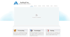 Desktop Screenshot of ambisolinc.com